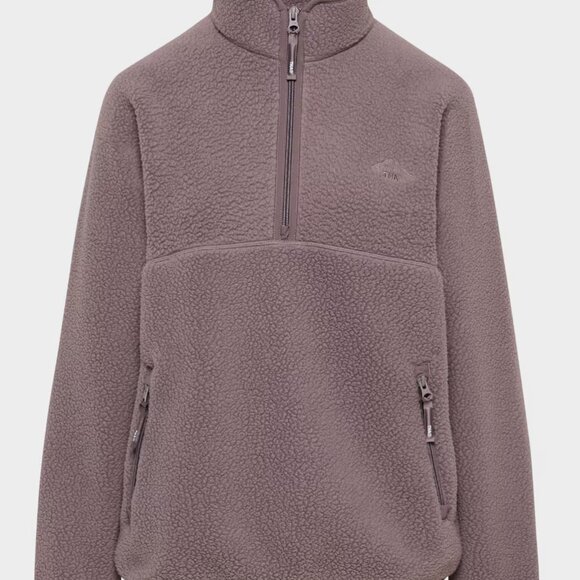 Aritzia Polartec® Thermal Pro™ 1/2 Zip Sweater in Smoked Eggplant - Picture 6 of 9